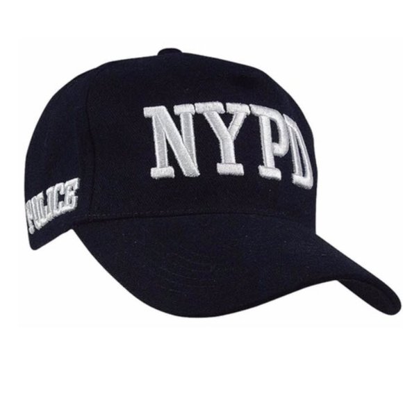Navy NYPD with White Lettering Hat baseball cap unisex NWT - Picture 5 of 5